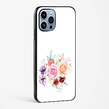Flower Design Abstract 1 Glass Case Phone Cover For iPhone 15 Plus