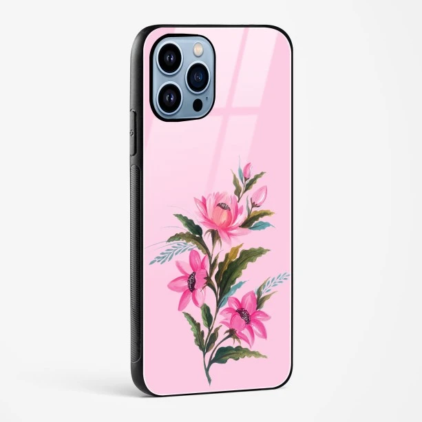 Flower Design Abstract 4 Glass Case Phone Cover For iPhone 15 Plus