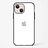 Pure White Glossy Glass Case for iPhone 15 Plus