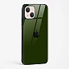 Dark Green Glass Case for iPhone 15 Plus