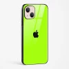 Neon Green Glass Case for iPhone 14 Plus
