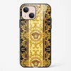 Versace Design Glass Case for iPhone 15 Plus