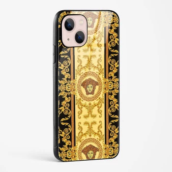 Versace Design Glass Case for iPhone 14 Plus