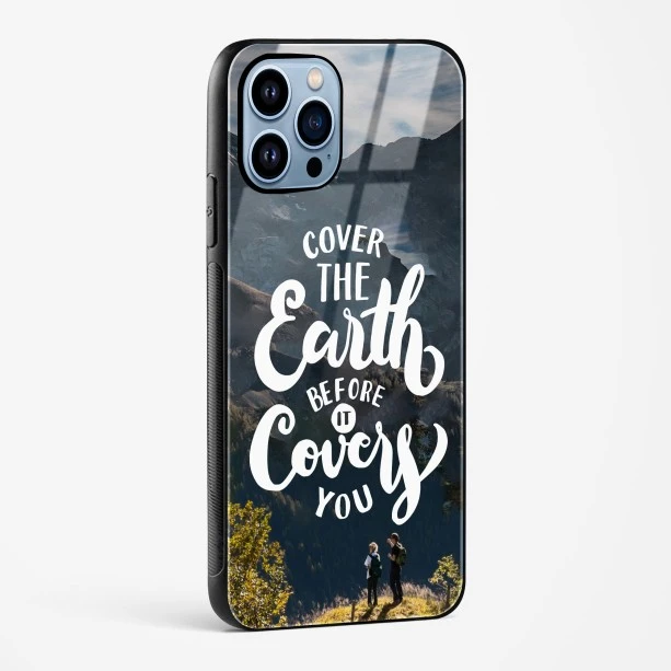 Travel Quote Glass Case Phone Cover For iPhone 15 Pro