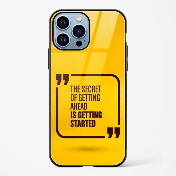 Get Started Glass Case Phone Cover For iPhone 15 Pro