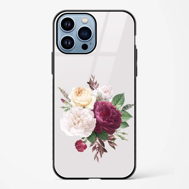 Flower Design Abstract 3 Glass Case Phone Cover For iPhone 14 Pro