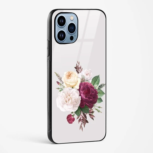 Flower Design Abstract 3 Glass Case Phone Cover For iPhone 14 Pro