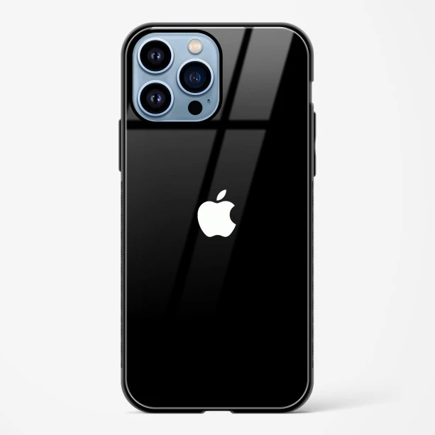 Rich Black Glossy Glass Case for iPhone 15 Pro