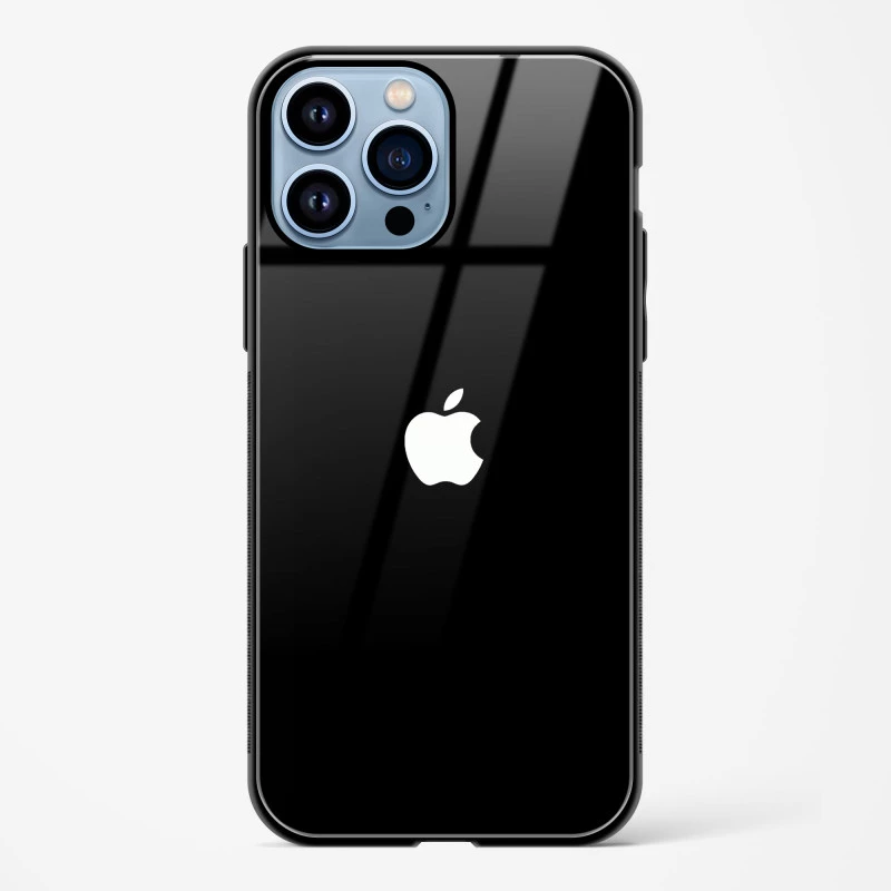 Rich Black Glossy Glass Case for iPhone 14 Pro