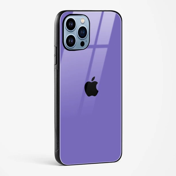 Purple Glass Case for iPhone 15 Pro