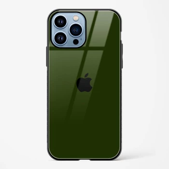 Dark Green Glass Case for iPhone 14 Pro