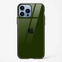 Dark Green Glass Case for iPhone 14 Pro