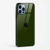 Dark Green Glass Case for iPhone 14 Pro