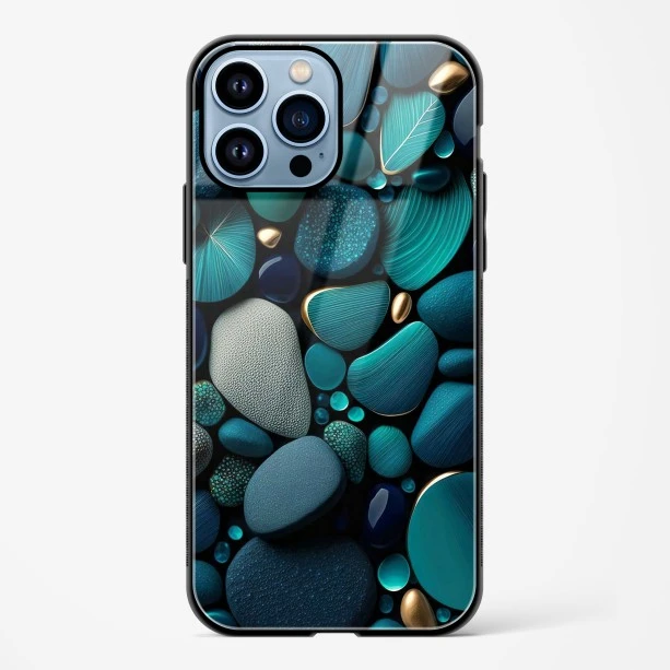 Pebble Design Glass Case for iPhone 14 Pro