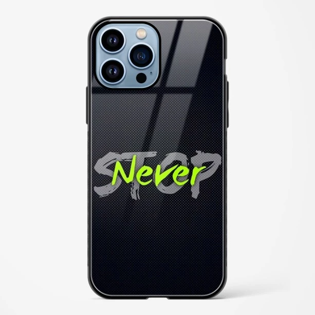 Stop Never Glass Case for iPhone 14 Pro