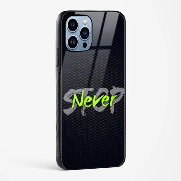 Stop Never Glass Case for iPhone 14 Pro