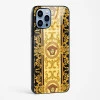Versace Design Glass Case for iPhone 14 Pro