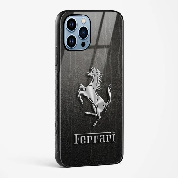 Ferrari Glass Case for iPhone 15 Pro
