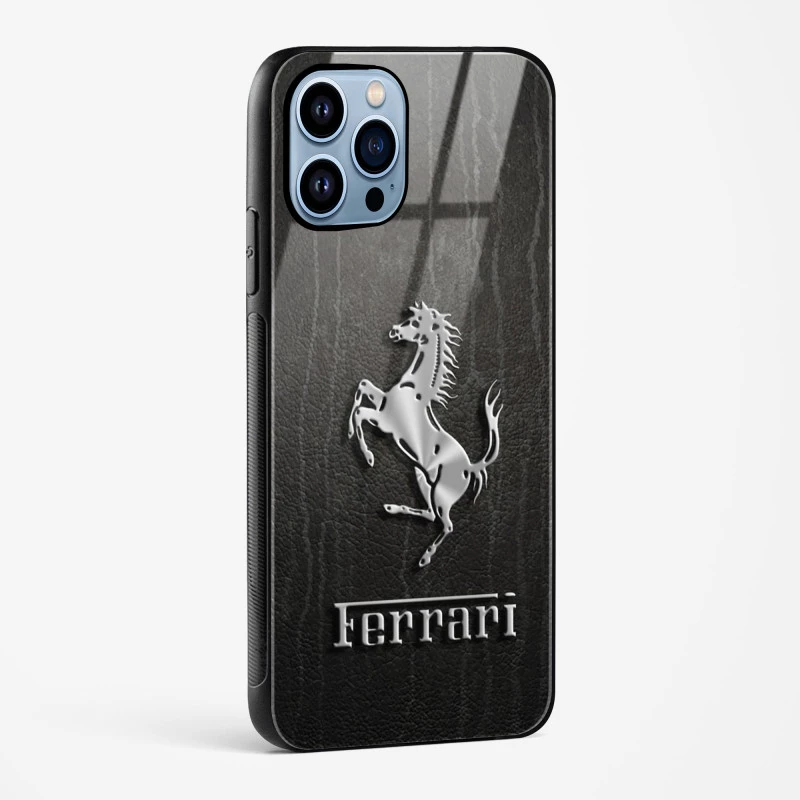 Ferrari Glass Case for iPhone 15 Pro