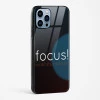 Focus Quote Glass Case for iPhone 15 Pro