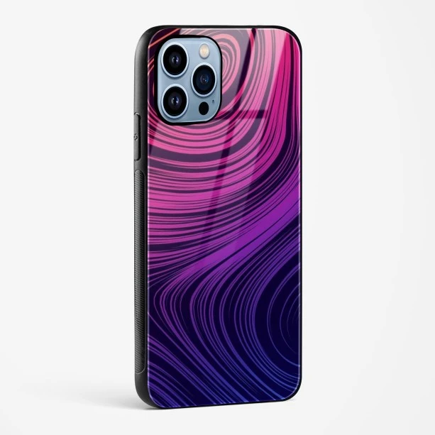 Spiral Design Glass Case for iPhone 14 Pro