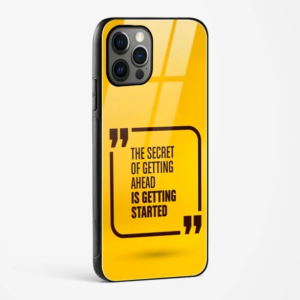 Get Started Glass Case Phone Cover For iPhone 14 Pro Max