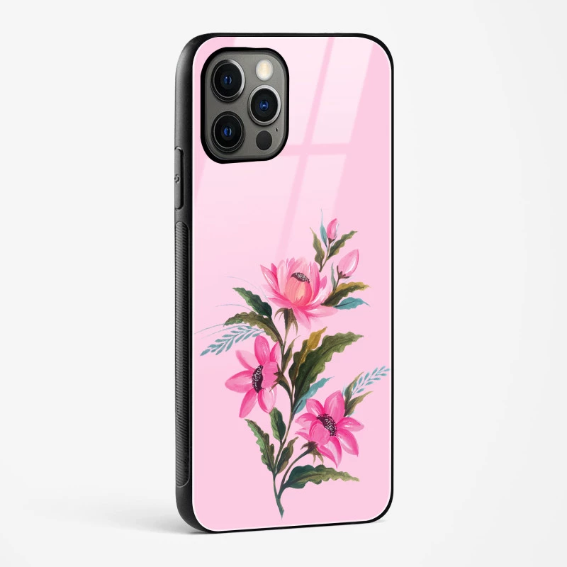 Flower Design Abstract 4 Glass Case Phone Cover For iPhone 14 Pro Max
