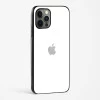 Pure White Glossy Glass Case for iPhone 14 Pro Max