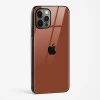 Brown Glass Case for iPhone 15 Pro Max