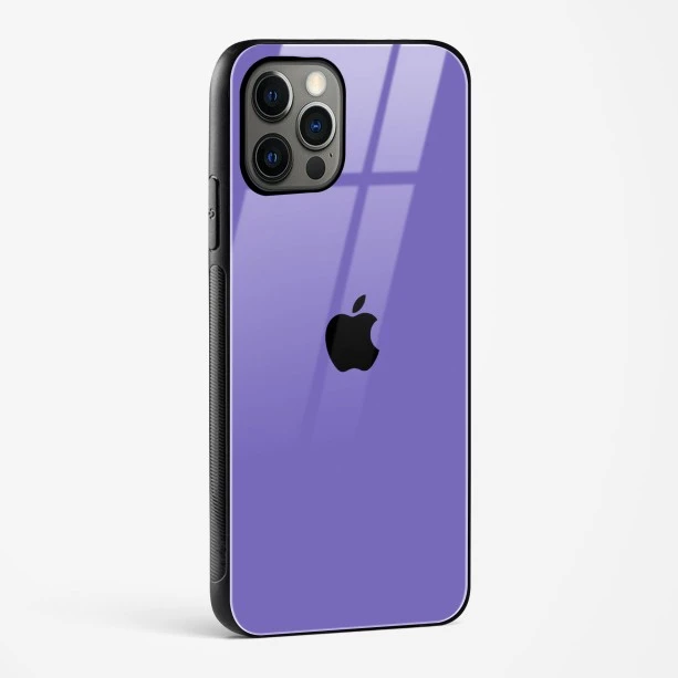 Purple Glass Case for iPhone 15 Pro Max