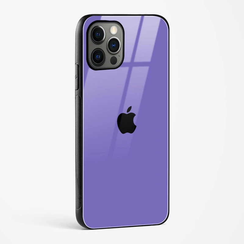 Purple Glass Case for iPhone 15 Pro Max
