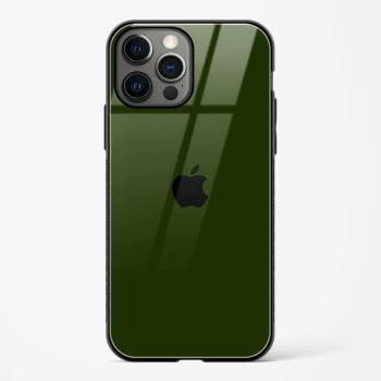 Dark Green Glass Case for iPhone 14 Pro Max