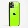Neon Green Glass Case for iPhone 15 Pro Max