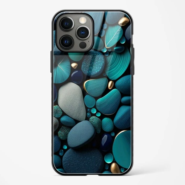 Pebble Design Glass Case for iPhone 14 Pro Max