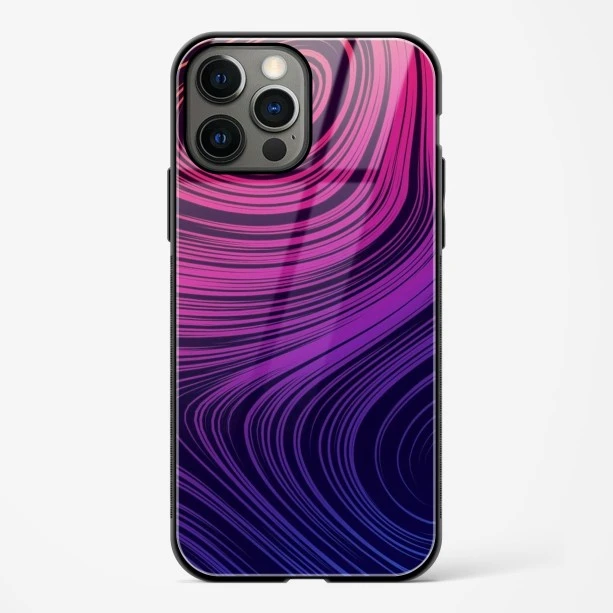 Spiral Design Glass Case for iPhone 14 Pro Max