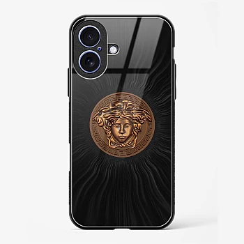 Versace Glass Case for iPhone 16 Plus