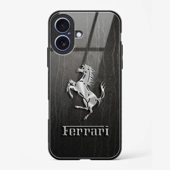 Ferrari Glass Case for iPhone 16 Plus