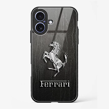 Ferrari Glass Case for iPhone 16 Plus