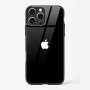Rich Black Glossy Glass Case for iPhone 16 Pro