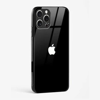 Rich Black Glossy Glass Case for iPhone 16 Pro