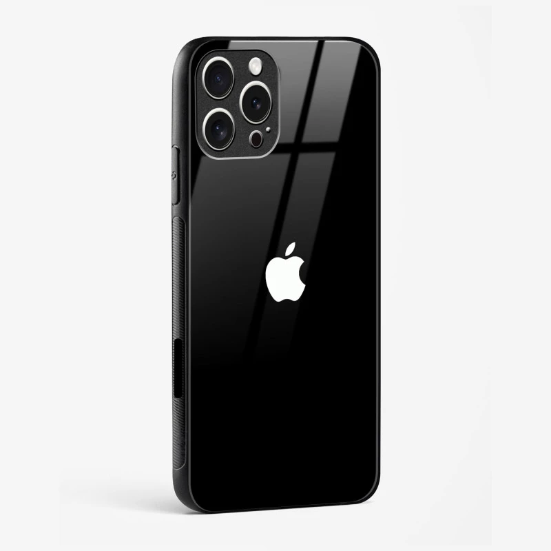 Rich Black Glossy Glass Case for iPhone 16 Pro