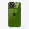 Dark Green Glass Case for iPhone 16 Pro