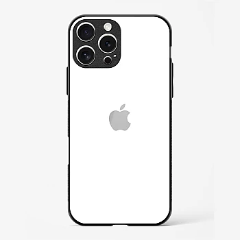 Pure White Glossy Glass Case for iPhone 16 Pro Max