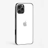 Pure White Glossy Glass Case for iPhone 16 Pro Max