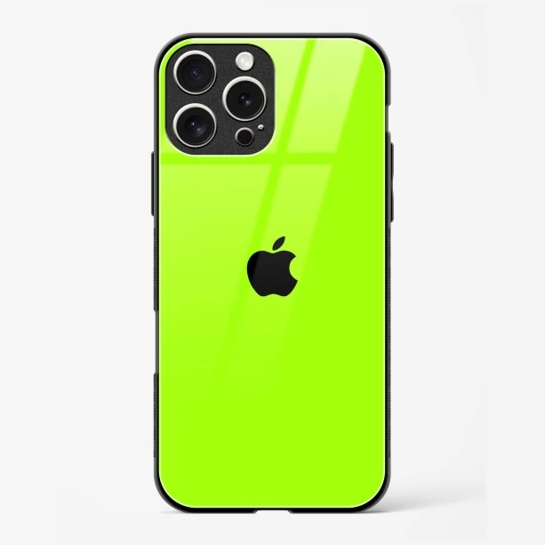Neon Green Glass Case for iPhone 16 Pro Max