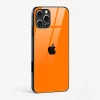 Orange Glass Case for iPhone 16 Pro Max