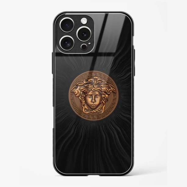 Versace Glass Case for iPhone 16 Pro Max