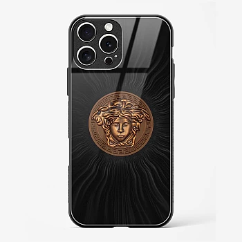 Versace Glass Case for iPhone 16 Pro Max