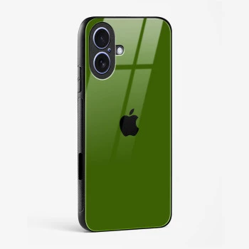 Dark Green Glass Case for iPhone 16
