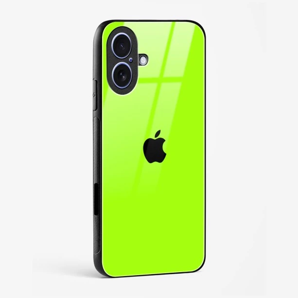 Neon Green Glass Case for iPhone 16
